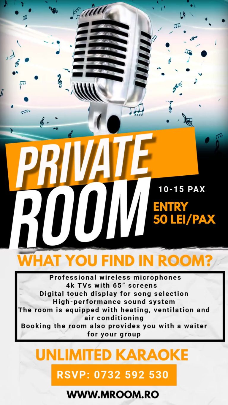 Karaoke București Private Rooms MROOM ofertă